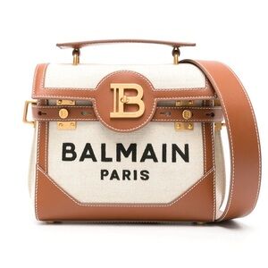 Balmain Tan and Cream Satchel bag